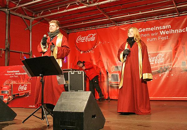 Der Coca-Cola-Truck besuchte Bad Krozingen. Foto: Nicolas Weidl