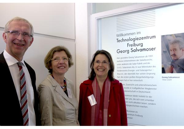 Von links: Bernd Dallmann, Gerda Stuchlik, Maria Salvamoser

