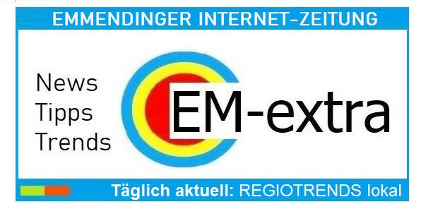 [url=https://www.regiotrends.de/de/service/suche.html?mode=city&suche=Emmendingen] [size=20]> HIER klicken: Die schnellsten Stadtnachrichten

> [b]AKTUELLSTES[/b] aus EM oft [b]GLEICH[/b] erfahren![/size] [/url]
