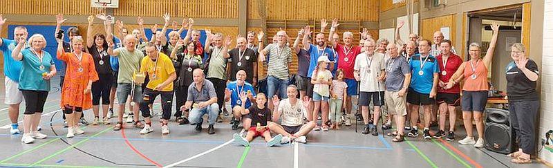 Crowdfunding-Projekt des TTC Altdorf unterstützt Parkinson-Patienten.
Teilnehmer beim PingPongParkinson Tischtennis STADA CUP STADA CUP Turnier am 29.06.2024 in der Herbert-König Halle in Ettenheim.

Foto: Volksbank Lahr - TTC Altdorf