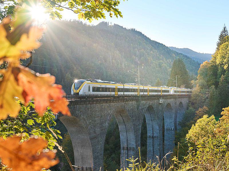 Biosphärengebiet Schwarzwald wird Teil der Kooperation Fahrtziel Natur.
Die Höllentalbahn bringt Besucherinnen und Besucher aus Freiburg ins Biosphärengebiet Schwarzwald. 

Foto: Regierungspräsidium Freiburg - Jens Wegener