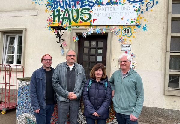 Von links: Philipp Basler, Paul Schmöckel, Inge Pfirrmann, Karl-Heinz Hilberer.

Foto: Simone Niedick