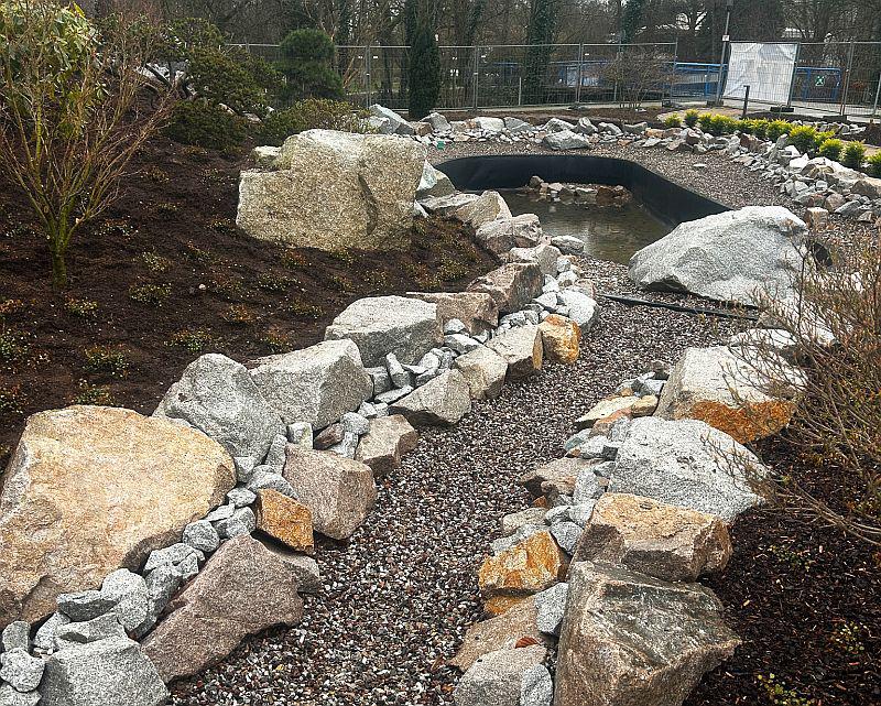 Japanischer Garten in Bad Krozingen macht Fortschritte.

Foto: Kur und Bäder GmbH Bad Krozingen