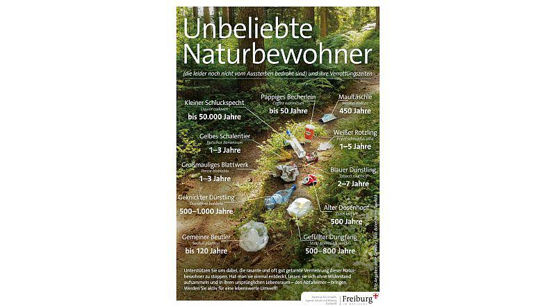 Stadt Freiburg: Macht mit beim Bundesweiten Waldputztag am 22. März 2025.
Flyer mit Müllinfo.

Foto: Stadt Freiburg 