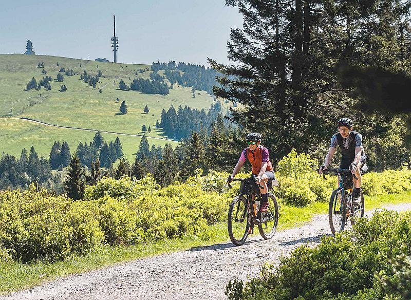 Erlebnisintensive Gravel-Tipps im Schwarzwald.
Zwei Gravelbiker beim Feldberg.

Foto: Schwarzwald Tourismus GmbH - Axel Hallbauer/Hirsch-Sprung